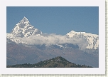 Pokhara - El Macchapuchare, el más característico de los Annapurnas