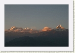 Pokhara - Los Annapurnas al atardecer