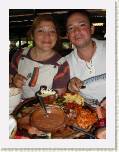 Teotihuacan - Silvia y Joaqun con un aperitivo